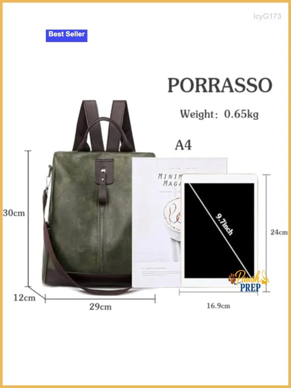 Women's Anti-Theft Backpack with Earphone Hole Water-Repellent PU Leather
